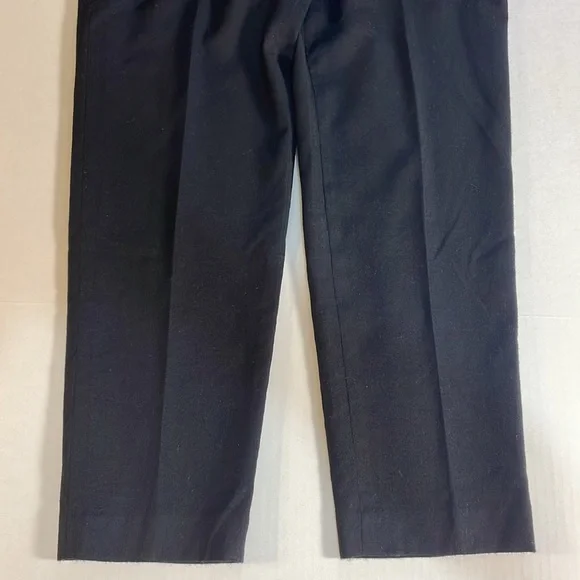 Talbots 100% Italian Wool Black Pants Made in USA Fully Lined‎ Trouser Size 4P - Picture 6 of 14